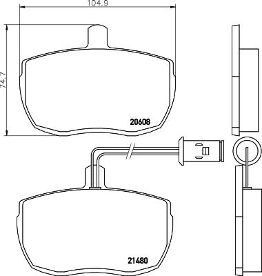 DON PCP1701 - Kit pastiglie freno, Freno a disco autozon.pro