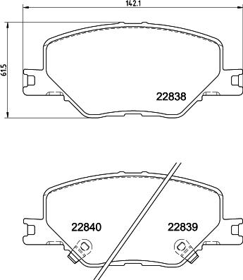 DON PCP1789 - Kit pastiglie freno, Freno a disco autozon.pro