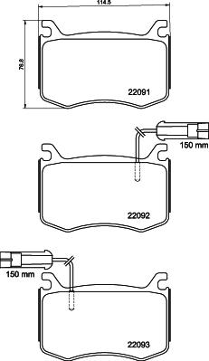 DON PCP2091 - Kit pastiglie freno, Freno a disco autozon.pro