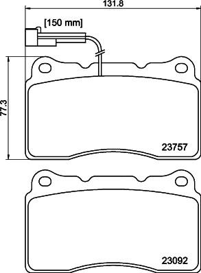 DON PCP2098 - Kit pastiglie freno, Freno a disco autozon.pro