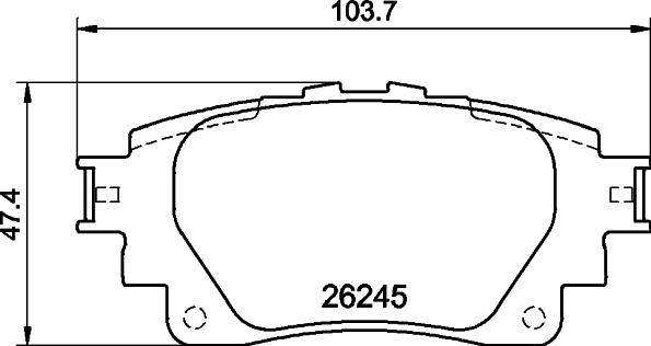 DON PCP2043 - Kit pastiglie freno, Freno a disco autozon.pro