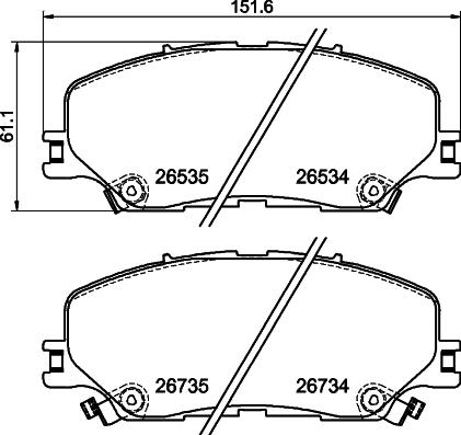 DON PCP2085 - Kit pastiglie freno, Freno a disco autozon.pro