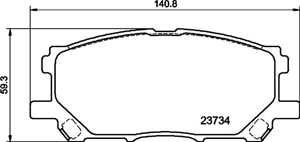 DON PCP2154 - Kit pastiglie freno, Freno a disco autozon.pro