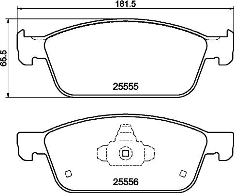 DON PCP2150 - Kit pastiglie freno, Freno a disco autozon.pro