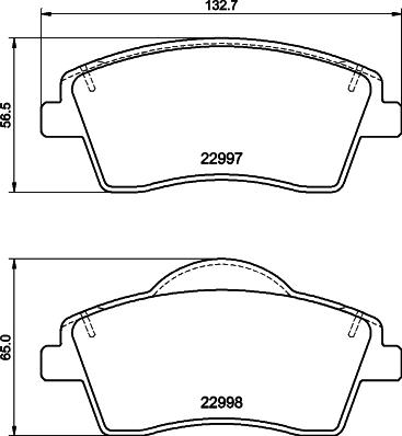 DON PCP2152 - Kit pastiglie freno, Freno a disco autozon.pro