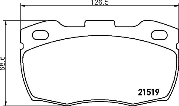 DON PCP2166 - Kit pastiglie freno, Freno a disco autozon.pro