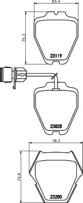 DON PCP2104 - Kit pastiglie freno, Freno a disco autozon.pro