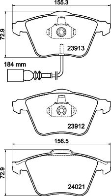 DON PCP2111 - Kit pastiglie freno, Freno a disco autozon.pro