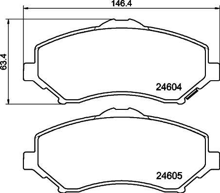 DON PCP2132 - Kit pastiglie freno, Freno a disco autozon.pro