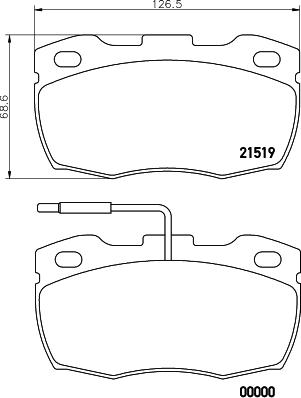 DON PCP2171 - Kit pastiglie freno, Freno a disco autozon.pro