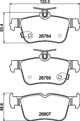 DON PCP2257 - Kit pastiglie freno, Freno a disco autozon.pro