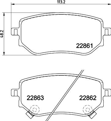 DON PCP2214 - Kit pastiglie freno, Freno a disco autozon.pro