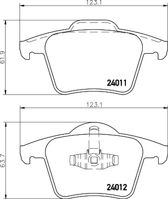 DON PCP2233 - Kit pastiglie freno, Freno a disco autozon.pro