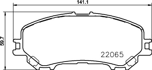 DON PCP2220 - Kit pastiglie freno, Freno a disco autozon.pro