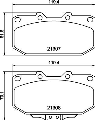 DON PCP2223 - Kit pastiglie freno, Freno a disco autozon.pro