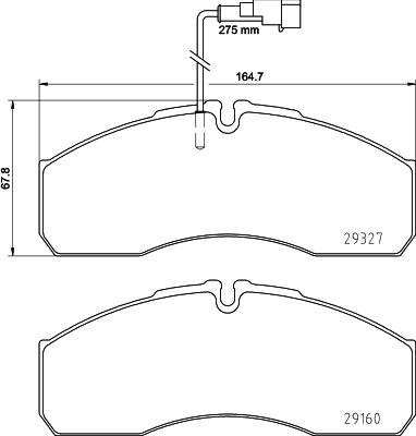 DON PCP2222 - Kit pastiglie freno, Freno a disco autozon.pro