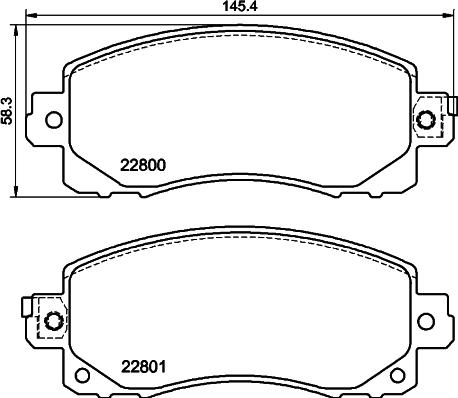 DON PCP2227 - Kit pastiglie freno, Freno a disco autozon.pro