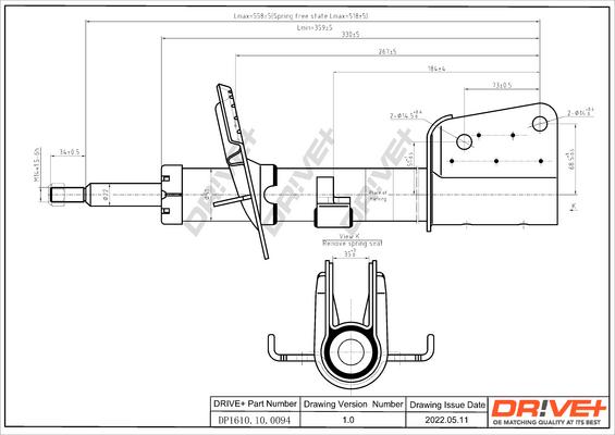 Dr!ve+ DP1610.10.0094 - Ammortizzatore autozon.pro