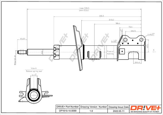 Dr!ve+ DP1610.10.0090 - Ammortizzatore autozon.pro