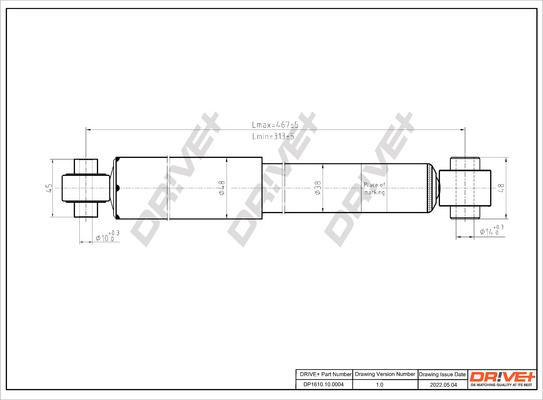 Dr!ve+ DP1610.10.0004 - Ammortizzatore autozon.pro