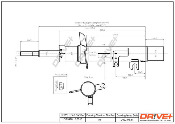 Dr!ve+ DP1610.10.0010 - Ammortizzatore autozon.pro