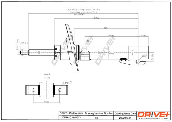 Dr!ve+ DP1610.10.0013 - Ammortizzatore autozon.pro