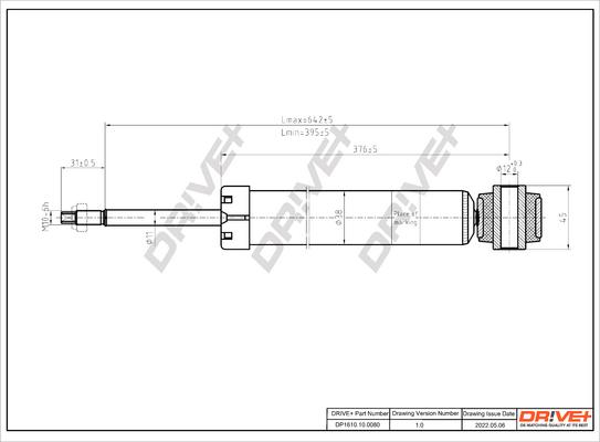 Dr!ve+ DP1610.10.0080 - Ammortizzatore autozon.pro