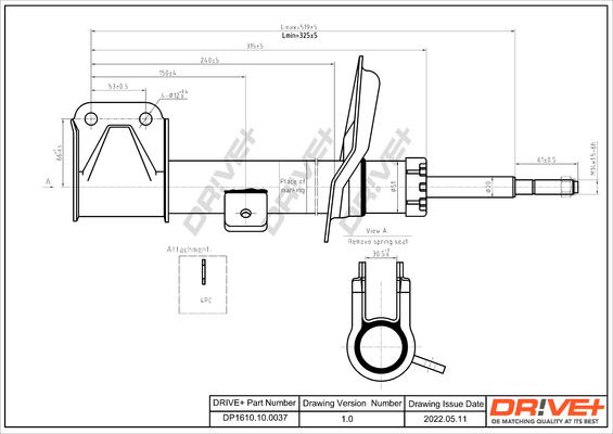 Dr!ve+ DP1610.10.0037 - Ammortizzatore autozon.pro