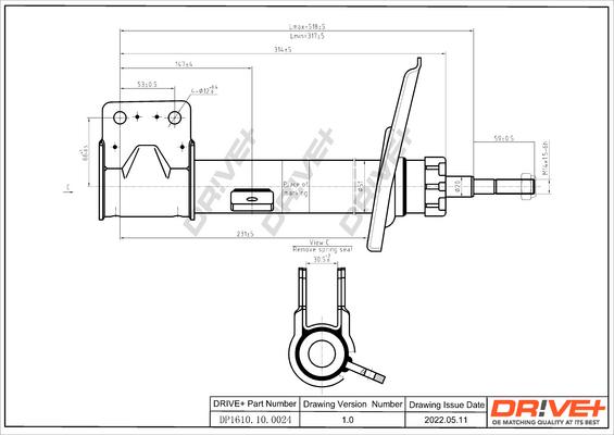 Dr!ve+ DP1610.10.0024 - Ammortizzatore autozon.pro