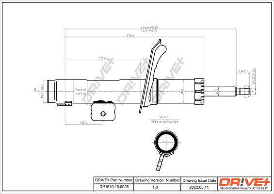 Dr!ve+ DP1610.10.0025 - Ammortizzatore autozon.pro