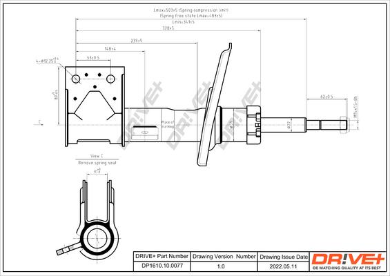 Dr!ve+ DP1610.10.0077 - Ammortizzatore autozon.pro