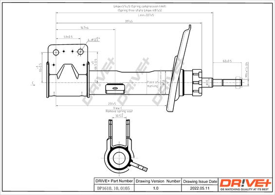 Dr!ve+ DP1610.10.0105 - Ammortizzatore autozon.pro