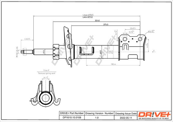 Dr!ve+ DP1610.10.0108 - Ammortizzatore autozon.pro