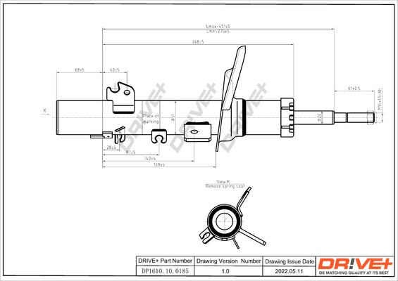 Dr!ve+ DP1610.10.0185 - Ammortizzatore autozon.pro