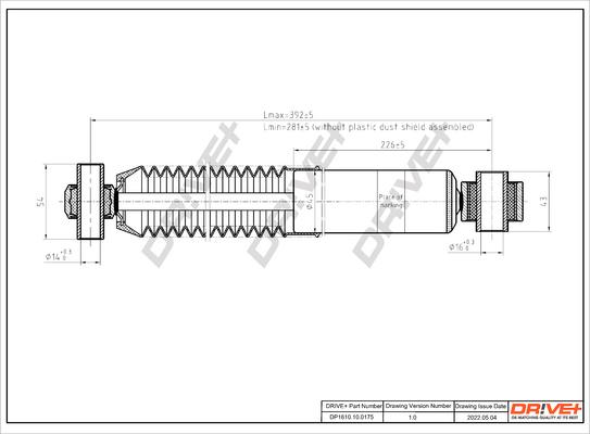 Dr!ve+ DP1610.10.0175 - Ammortizzatore autozon.pro