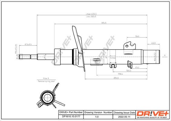 Dr!ve+ DP1610.10.0177 - Ammortizzatore autozon.pro