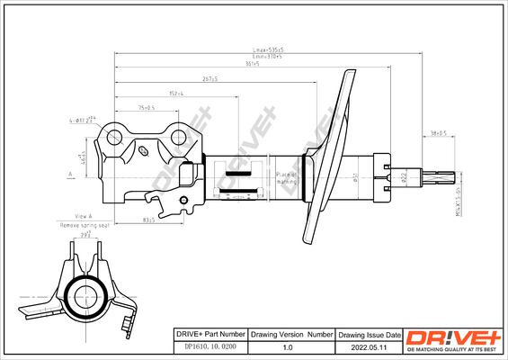 Dr!ve+ DP1610.10.0200 - Ammortizzatore autozon.pro