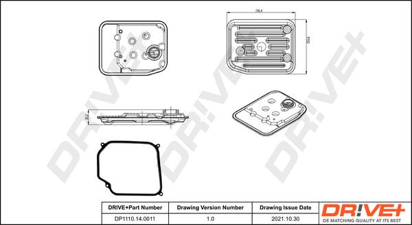 Dr!ve+ DP1110.14.0011 - Filtro idraulico, Cambio automatico autozon.pro