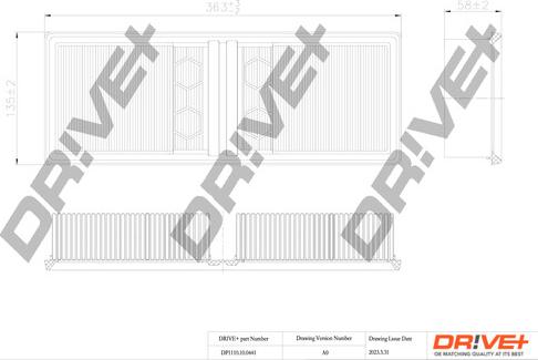 Dr!ve+ DP1110.10.0441 - Filtro aria autozon.pro