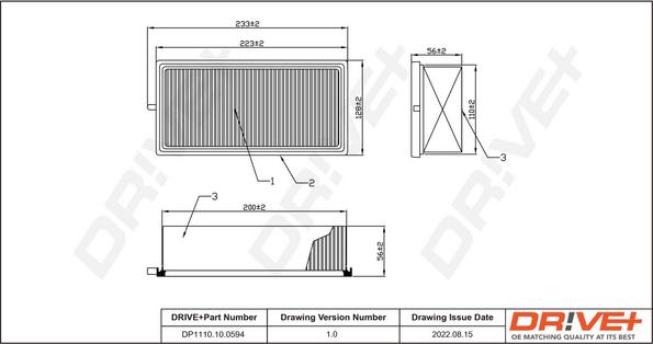 Dr!ve+ DP1110.10.0594 - Filtro aria autozon.pro