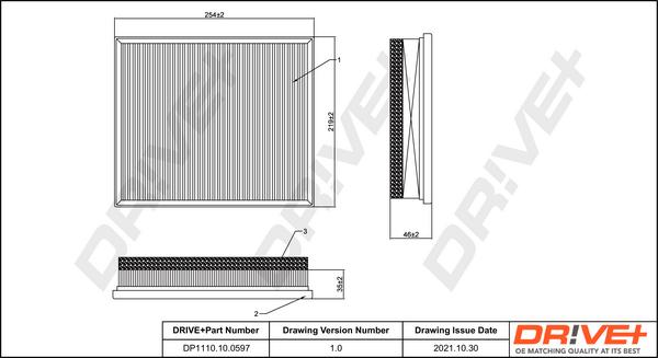 Dr!ve+ DP1110.10.0597 - Filtro aria autozon.pro