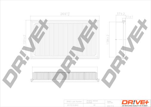 Dr!ve+ DP1110.10.0643 - Filtro aria autozon.pro