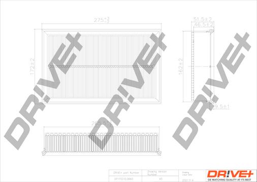 Dr!ve+ DP1110.10.0660 - Filtro aria autozon.pro