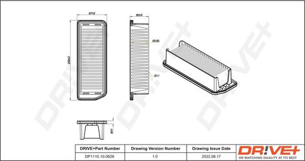 Dr!ve+ DP1110.10.0626 - Filtro aria autozon.pro
