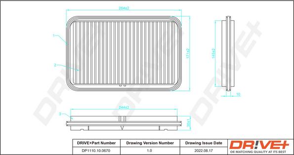 Dr!ve+ DP1110.10.0670 - Filtro aria autozon.pro