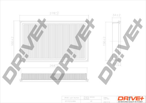 Dr!ve+ DP1110.10.0069 - Filtro aria autozon.pro