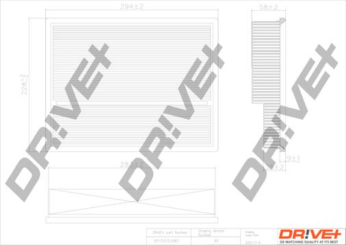 Dr!ve+ DP1110.10.0067 - Filtro aria autozon.pro