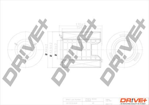 Dr!ve+ DP1110.10.0034 - Filtro aria autozon.pro