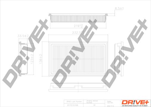 Dr!ve+ DP1110.10.0168 - Filtro aria autozon.pro