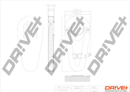 Dr!ve+ DP1110.10.0257 - Filtro aria autozon.pro